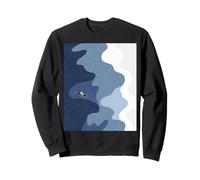 Abstracción Océano Capas Azul Índigo Costa Kayak Serenidad Sudadera