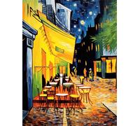 Abstracción Pintar por Numeros Adultos calle Pintar por Numeros Niños, Paint by Numbers Adult, Painting by Numbers, DIY Painting on Canvas, Regalo Mujer, Decoracion Hogar, Without Frame, 40x50cm e-60