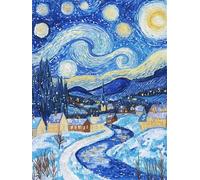 Abstracción Pintar por Numeros Adultos invierno Pintar por Numeros Niños, Paint by Numbers Adult, Painting by Numbers, Painting on Canvas, Regalo Mujer, Decoracion Hogar, Without Frame, 60x80cm e-52