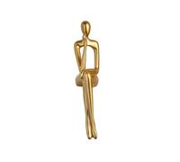 Abstract Art Deco Sculpture, Family Figure Statue, for Living Room, Bedroom, Office, Bookshelf, Window Sill, Bedroom Statues and Sculptures, Resin,Goldene Statue C
