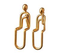 Abstract Art Deco Sculpture, Family Figure Statue, for Living Room, Bedroom, Office, Bookshelf, Window Sill, Bedroom Statues and Sculptures, Resin,Art A