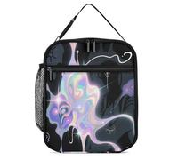 Abstract Art Graffiti Lunch Bag for Adults - Reusable Insulated Lunchbox, Leakproof Small Lunch Box Tote for Men & Women, Portable Food Cooler Bag for Work, Office, Picnics