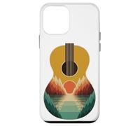 Abstract Art Montaña Guitarra Acústica Guitarrista Músico Carcasa para iPhone 12 mini