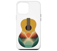 Abstract Art Montaña Guitarra Acústica Guitarrista Músico Carcasa para iPhone 12 Pro Max