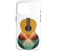 Abstract Art Montaña Guitarra Acústica Guitarrista Músico Carcasa para iPhone 16 Pro