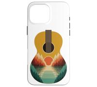 Abstract Art Montaña Guitarra Acústica Guitarrista Músico Carcasa para iPhone 16 Pro Max