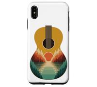 Abstract Art Montaña Guitarra Acústica Guitarrista Músico Carcasa para iPhone XS Max