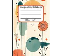 Abstract Boho Notebook 6x9 - 120 Lined Pages Handcrafted Journal for Mindful Creativity, Gratitude & Mental Wellness - Modern Aesthetic Gift with Softcover, Lightweight Design