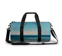 Abstract Calm Ocean - Bolsa de viaje para gimnasio para mujeres y hombres, bolsa de lona cilíndrica con correa para el hombro