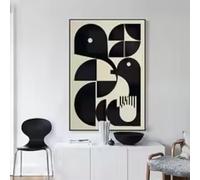 Abstract Canvas Bauhaus Print Poster Painting Wall Pictures Art Black White Nordic Studio Room Home Decor 20x30cm Frameless