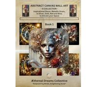 Abstract Canvas Wall Art: - A Collection - Inspirational Decor, Metallic Grace, in Silver, Gold, Red and Blue, to Elevate your Space