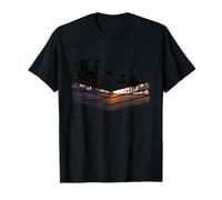 Abstract City Sunset Urban Palmers Street Art Design Viaje Camiseta