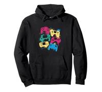 Abstract Control Devices Digital Entertainment Art Sudadera con Capucha