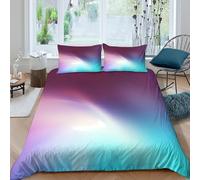 Abstract Digital Art Funda de Edredón Microfibra Juego de 3 Piezas Impresión 3D Cierre de Abstract Digital Arte Funda Edredon Funda de Almohada a Juego Lavables for jóvenes Single（135x200cm）