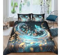 Abstract Digital Art Funda Edredon Juego de Ropa de Cama de 3 Piezas Impresión 3D Cierre de Abstract Digital Arte Funda de Edredón Funda de Almohada a Juego Transpirable Lavables for Adultos