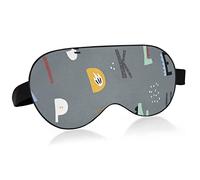 Abstract Dino ABC - Antifaz para dormir sin costuras, antifaz para dormir y venda para los ojos con diadema elástica, suave y cómoda funda para dormir para siesta de yoga de viaje
