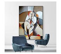 Abstract Dreaming Woman de Picasso Obras de arte famosas para sala de estar Decoración para el hogar Cuadros Pinturas en lienzo HD Póster de pared 70x100cm (28x39in) Con marco
