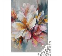Abstract Floral Painting Art Puzzle Imposible,desafío for Adults Entretenimiento Creativo 1000 Piezas Obra De Arte De Juego De para Adultos, Regalos A Partir De 14 Años 70x50cm/1000pcs