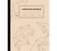 Abstract Geometric Origami Composition Notebook: A Minimalist Paper Folding Aesthetic Journal | Modern Architectural Line Art Notebook for Students and Artists