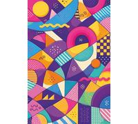 Abstract Geometry Notebook: Colorful Modern Shapes I Creative Notebook for Notes, Journaling & Ideas