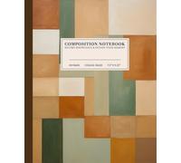 Abstract Harmony Composition Notebook | Modern College-Ruled Notebook: Geometric Pattern | 110 Pages | 7.5" x 9.25" | Perfect for Students, Artists, and Dreamers