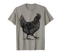 Abstract Hen Illustration Farmhouse Country Graphic Camiseta