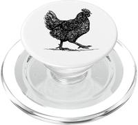 Abstract Hen Illustration Farmhouse Country Graphic PopSockets PopGrip para MagSafe