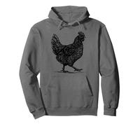 Abstract Hen Illustration Farmhouse Country Graphic Sudadera con Capucha