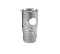 Abstract Line Art Geometric Pattern Mosaic Vaso térmico de acero inoxidable de doble pared