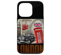 Abstract London England Skyline Illustration Graphic Design Carcasa para iPhone 13 Pro