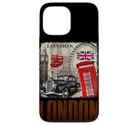 Abstract London England Skyline Illustration Graphic Design Carcasa para iPhone 13 Pro MAX