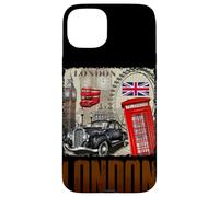 Abstract London England Skyline Illustration Graphic Design Carcasa para iPhone 15 Plus