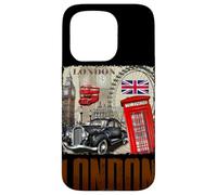 Abstract London England Skyline Illustration Graphic Design Carcasa para iPhone 15 Pro
