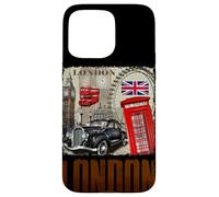 Abstract London England Skyline Illustration Graphic Design Carcasa para iPhone 15 Pro MAX