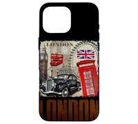 Abstract London England Skyline Illustration Graphic Design Carcasa para iPhone 16 Pro MAX