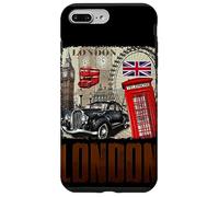 Abstract London England Skyline Illustration Graphic Design Carcasa para iPhone 7 Plus/8 Plus