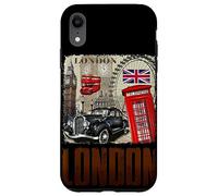 Abstract London England Skyline Illustration Graphic Design Carcasa para iPhone XR