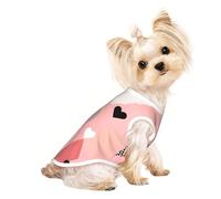 Abstract Love Chart - Camiseta transpirable sin mangas para perros pequeños y gatos, suave, ligera y elegante