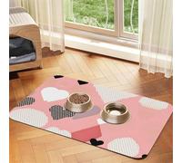 Abstract Love Chart - Mantel de piel absorbente para mascotas, 30 x 45 cm, con base de goma antideslizante para gatos y perros