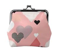 Abstract Love Chart - Monedero pequeño para mujer, con cierre de beso, tamaño de bolsillo, mini monedero para mujer