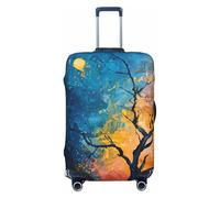 Abstract Night Sky Tree Fundas de equipaje de viaje - Fundas protectoras elásticas para maletas de 18 a 32 pulgadas, Negro -, CH
