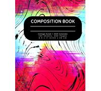 Abstract Notebook with 2025 Calendar | College Ruled, All-Purpose Composition Book for Students & Professionals: 2025 Planner & Notebook: College ... - Perfect for School, Work, or Journaling