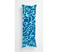 Abstract Print Body Pillow Case Cover 50x135cm, Long Backrest Cushion Pillow Protector with Zipper, Decorative Bedding Pillowcase, Soft Body Pillow Cover for Couch Bedroom Waves Blue