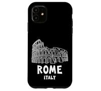 Abstract Rome Italy Colosseum Illustration Graphic Design Carcasa para iPhone 11
