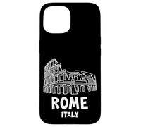 Abstract Rome Italy Colosseum Illustration Graphic Design Carcasa para iPhone 15