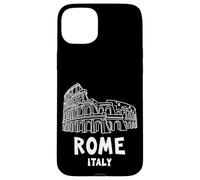 Abstract Rome Italy Colosseum Illustration Graphic Design Carcasa para iPhone 15 Plus