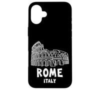 Abstract Rome Italy Colosseum Illustration Graphic Design Carcasa para iPhone 16 Plus