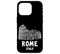 Abstract Rome Italy Colosseum Illustration Graphic Design Carcasa para iPhone 16 Pro
