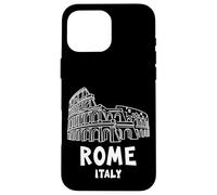 Abstract Rome Italy Colosseum Illustration Graphic Design Carcasa para iPhone 16 Pro MAX