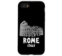 Abstract Rome Italy Colosseum Illustration Graphic Design Carcasa para iPhone SE (2020) / 7/8